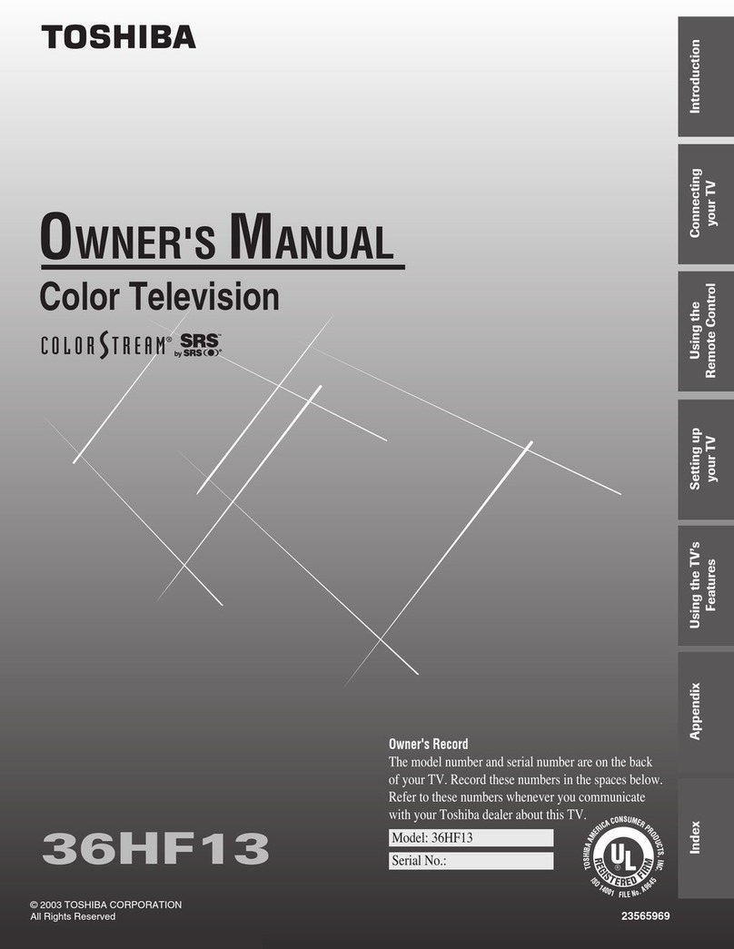 Toshiba 36HF13 User manual Toshiba 36HF13 User manual