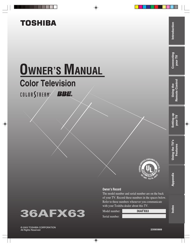 Toshiba 36AFX63 User manual