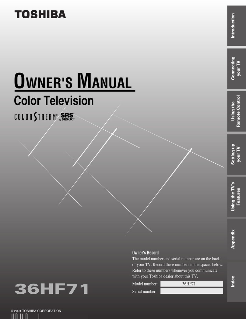Toshiba 36HF71 User manual