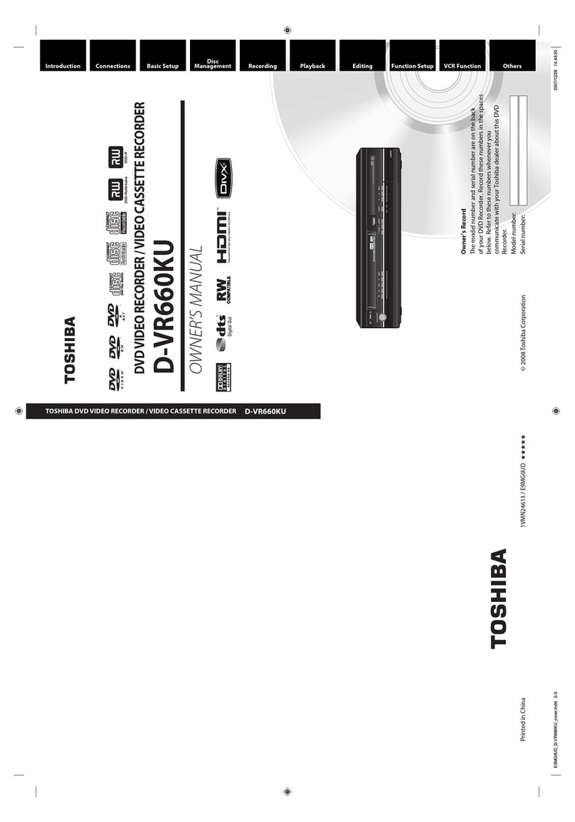 Toshiba D-VR650KU User manual