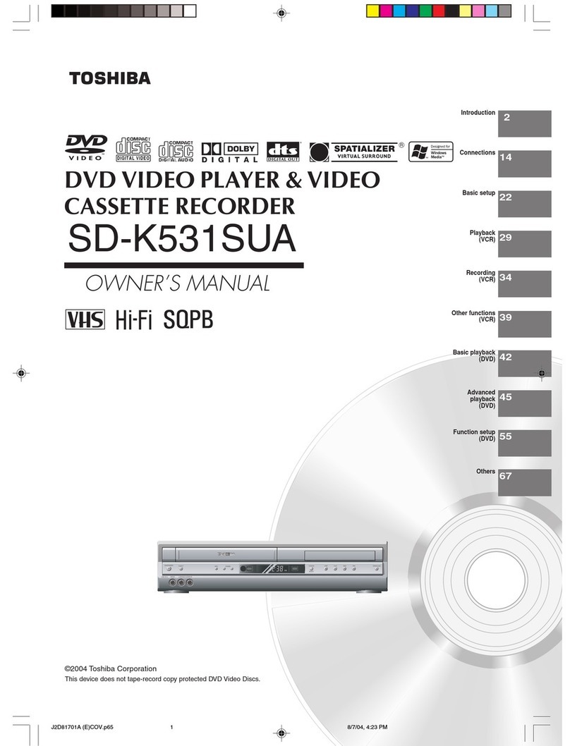 Toshiba SD-K531SU owner's manual