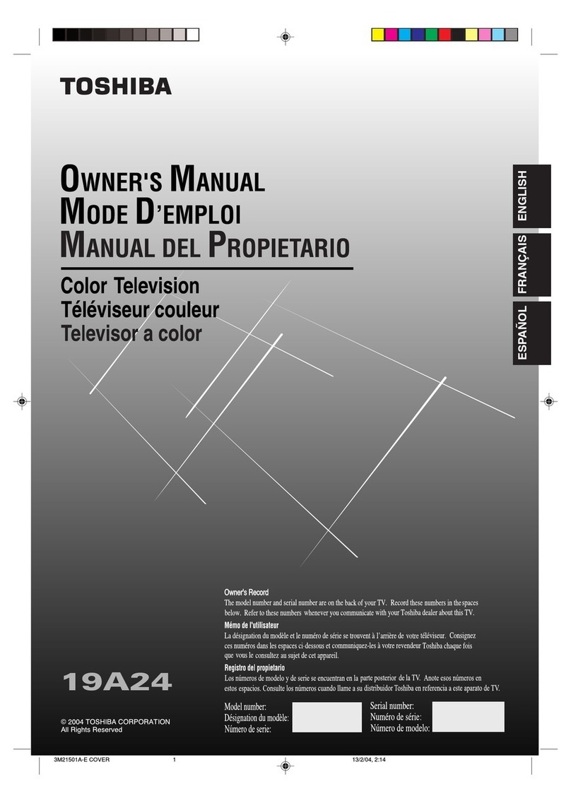 Toshiba 19A24 User manual Toshiba 19A24 User manual