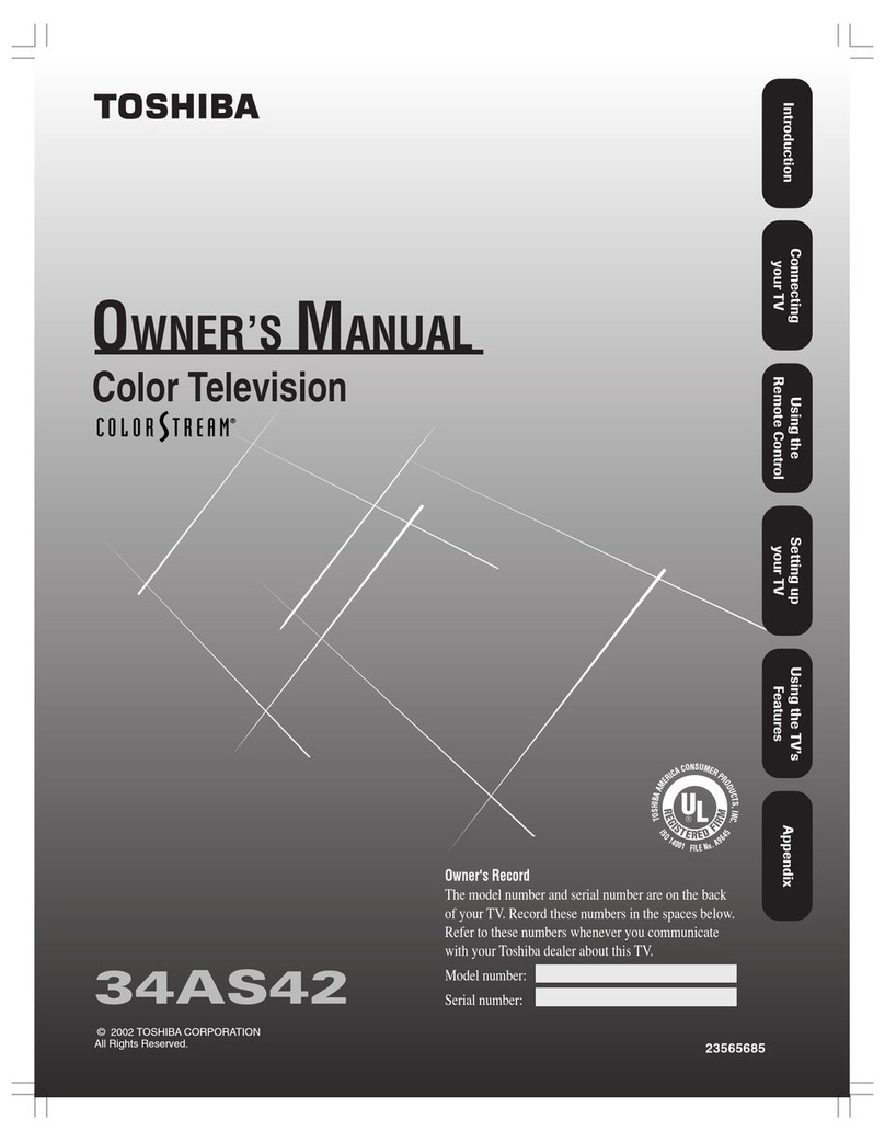 Toshiba 34AS42 owner's manual