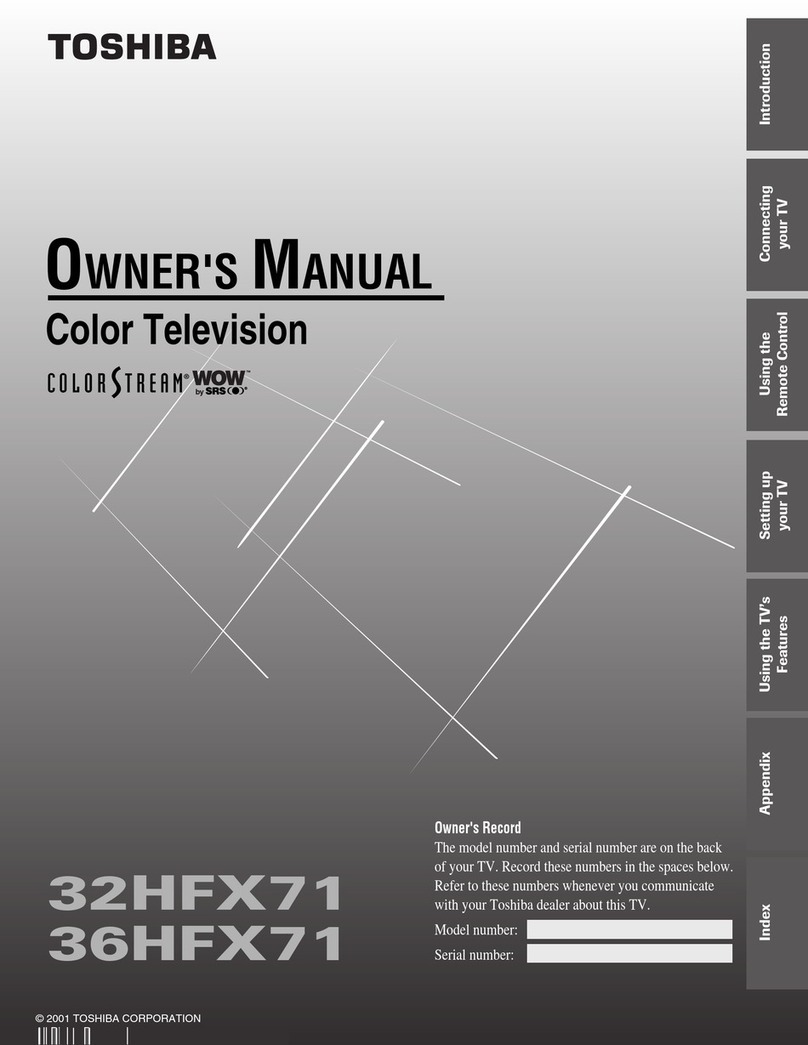 Toshiba 32HFX71 User manual