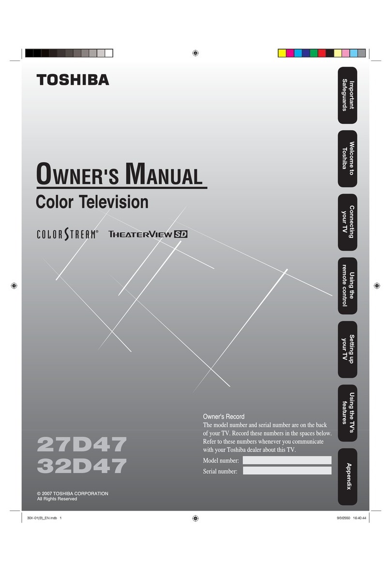 Toshiba 27D47 User manual Toshiba 27D47 User manual
