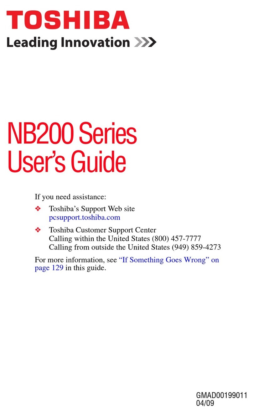 Toshiba NB205-N310/BN User manual