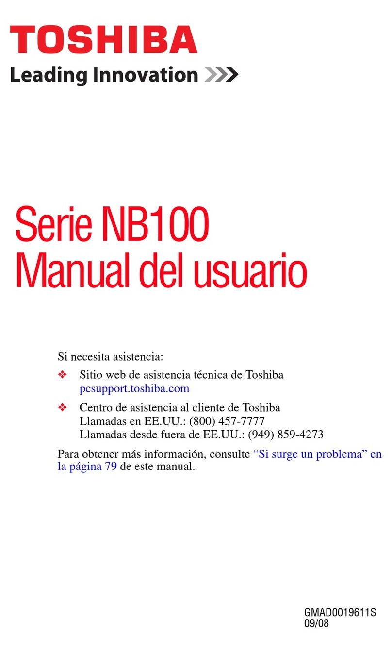 Toshiba NB 105-SP2801A User guide