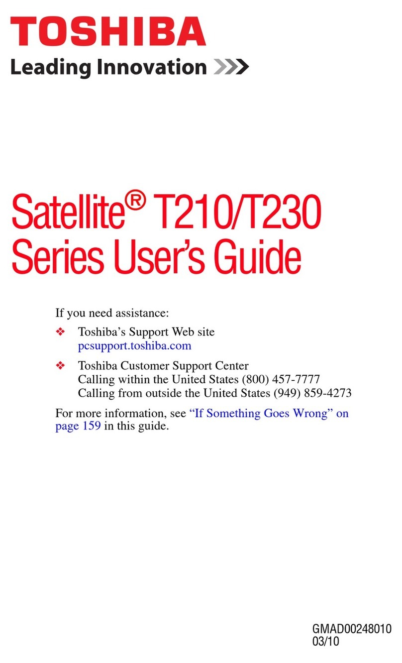 Toshiba T215D-S1140 user guide