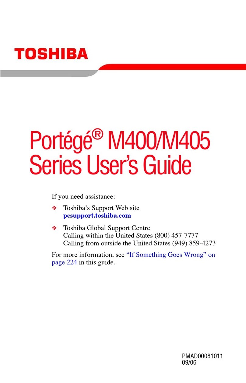 Toshiba M400-S4033 User manual
