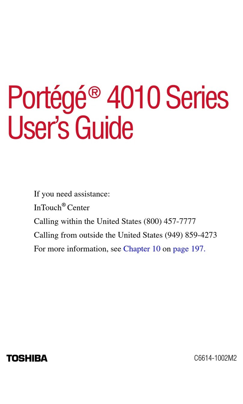 Toshiba Portege 4010 User manual