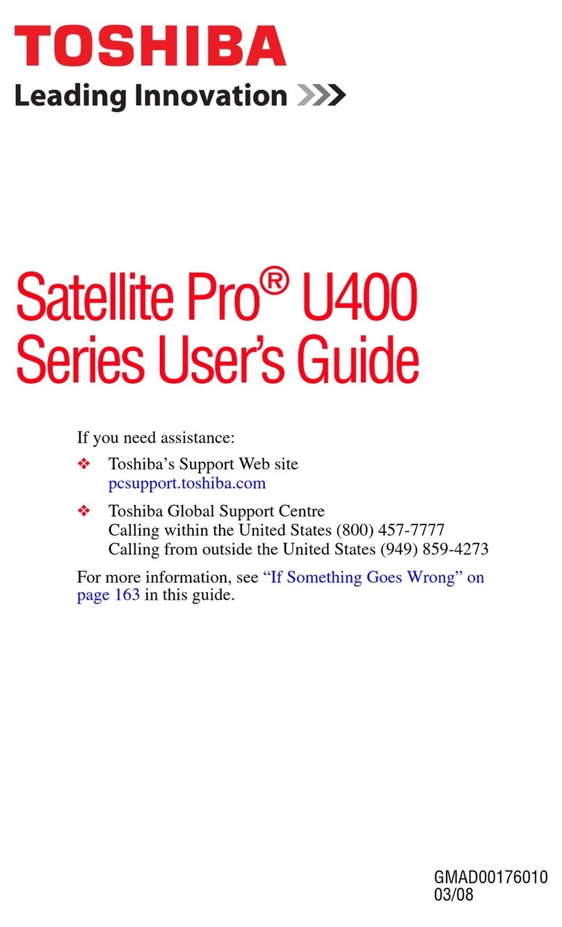 Toshiba Satellite Pro U400-S1001V user guide