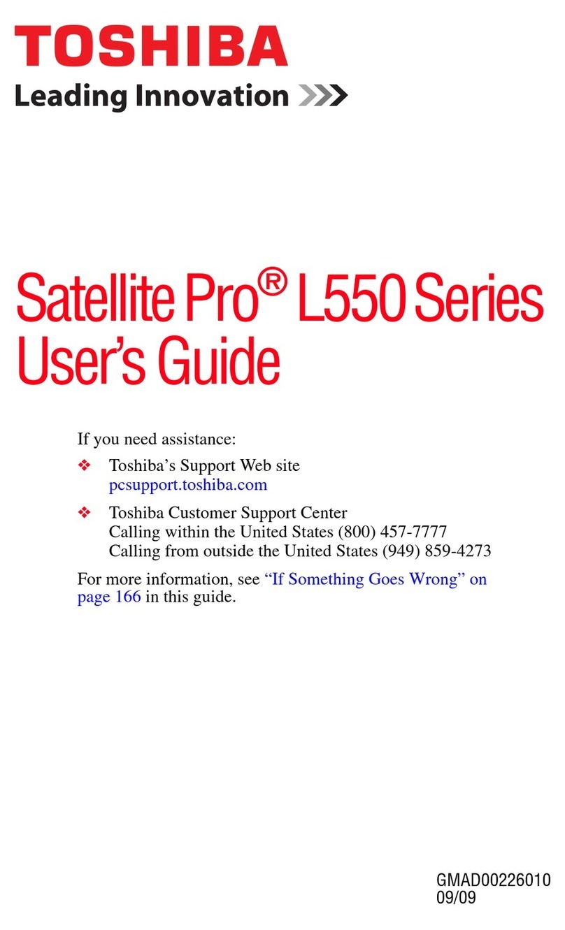 Toshiba L550-EZ1702 User manual