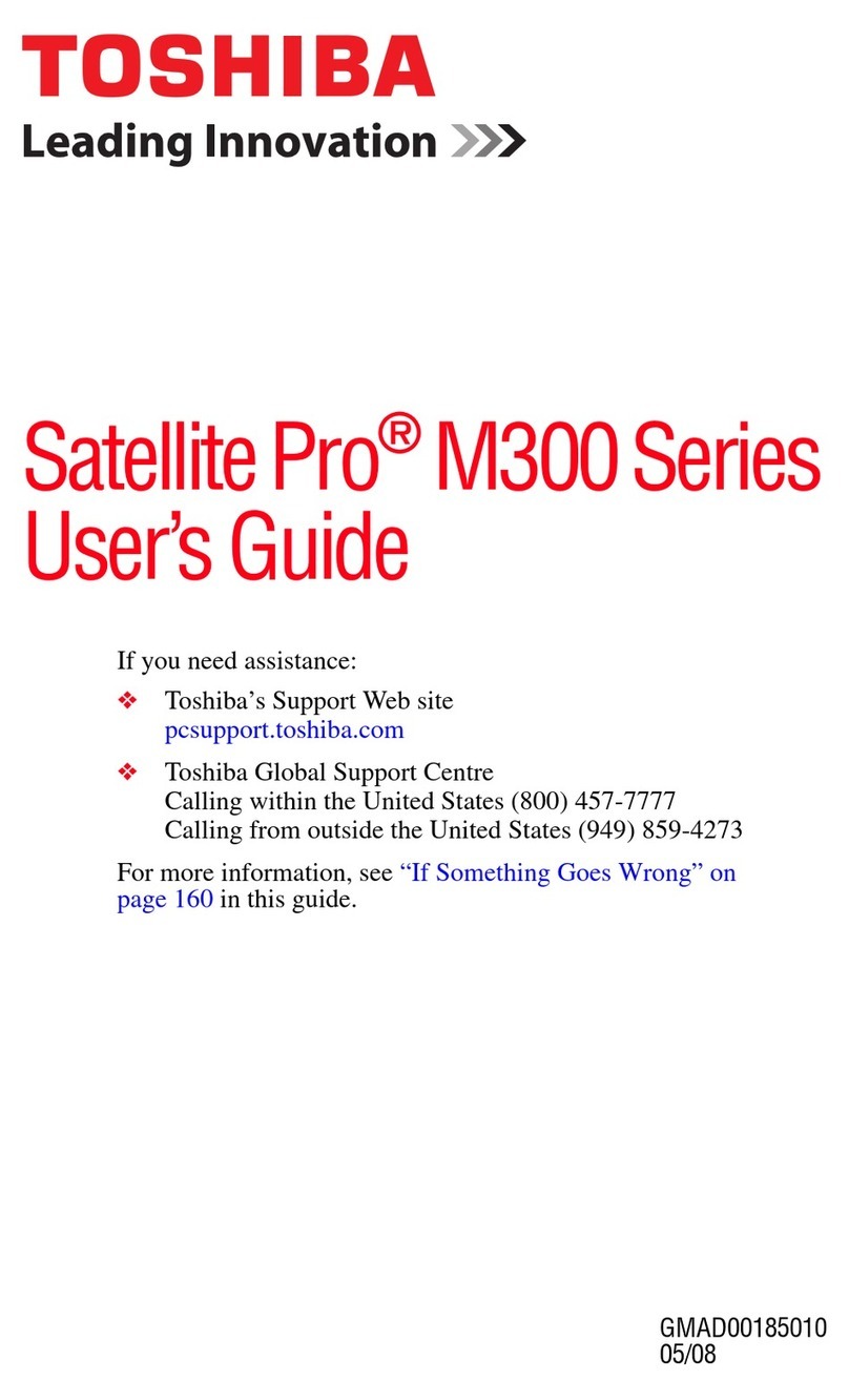Toshiba M300-EZ1001V User manual