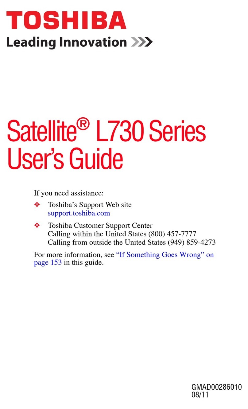 Toshiba L735D-S3102 User manual