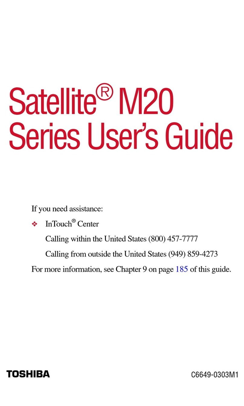 Toshiba M20-S258 user guide