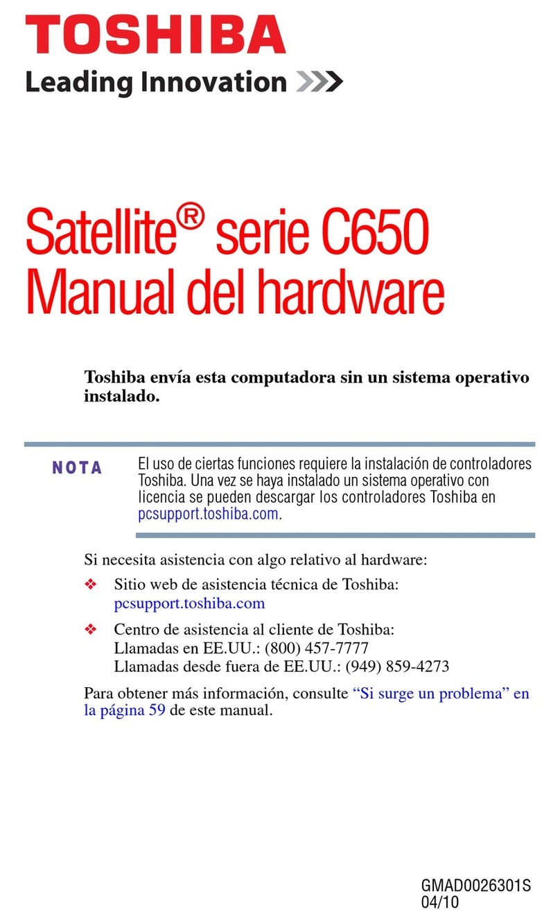 Toshiba C655-SP4132A Manual del hardware