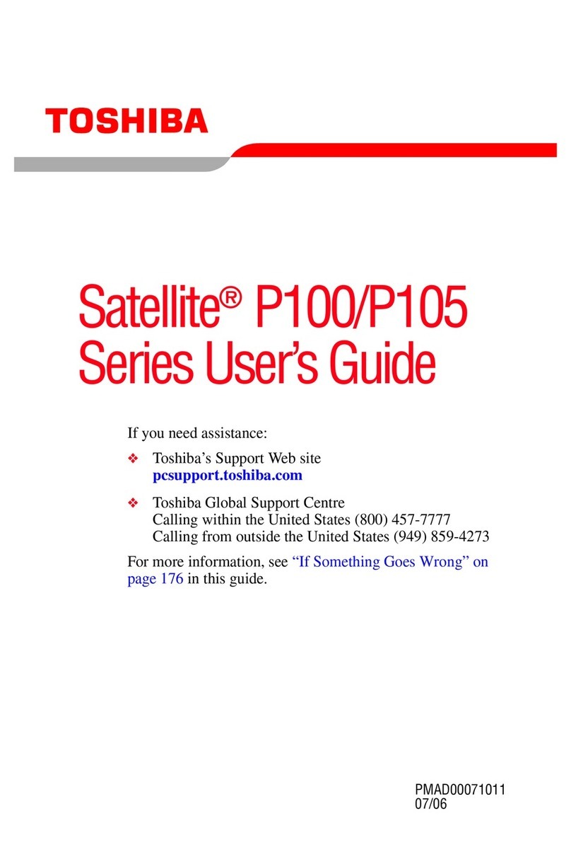 Toshiba P100-ST7211 User manual