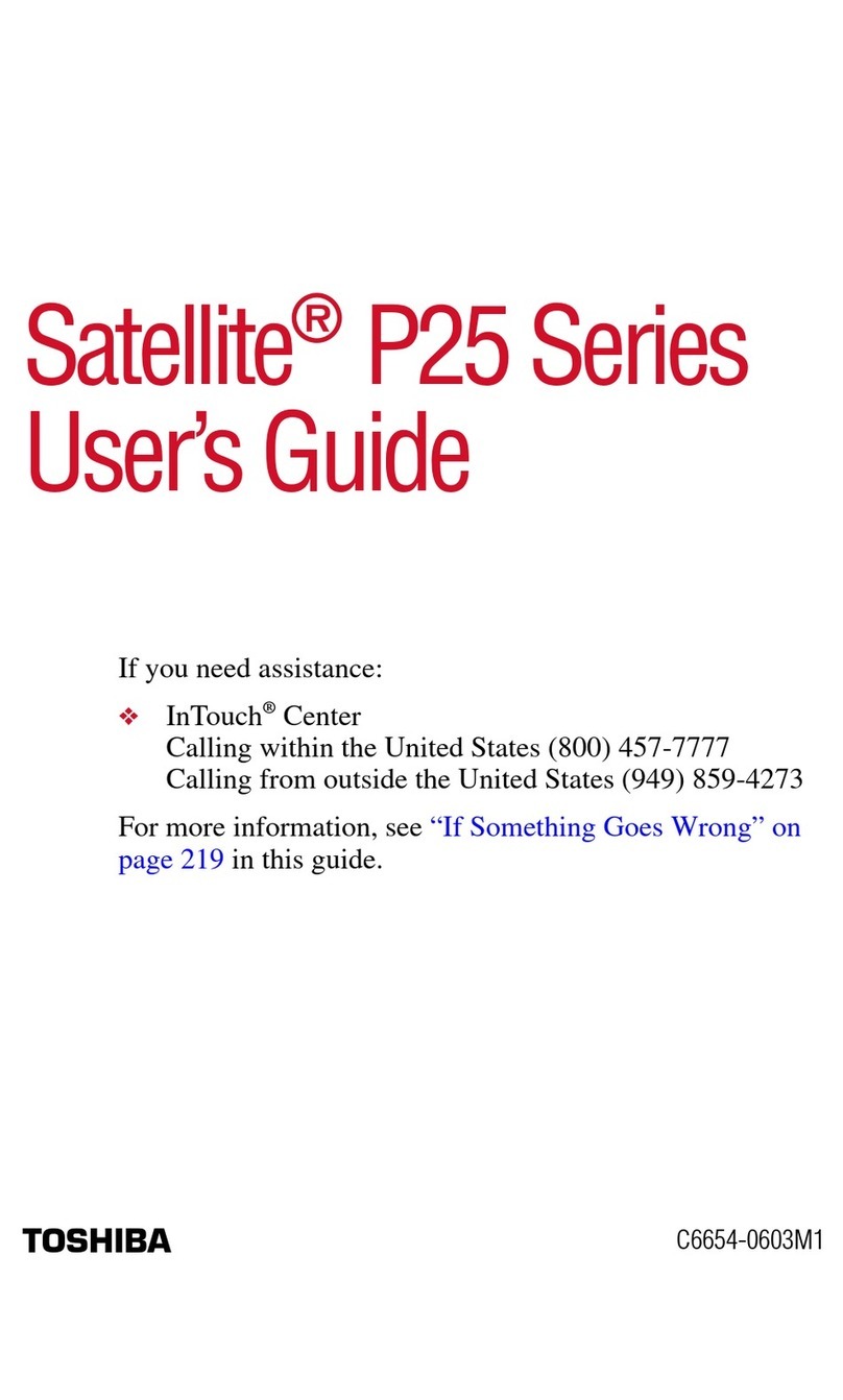 Toshiba Satellite P25-S607 user guide