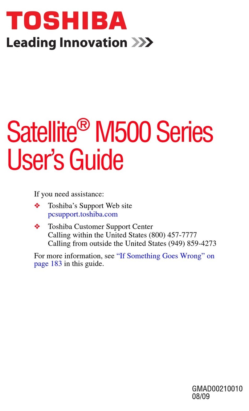 Toshiba M500-ST54E2 User manual