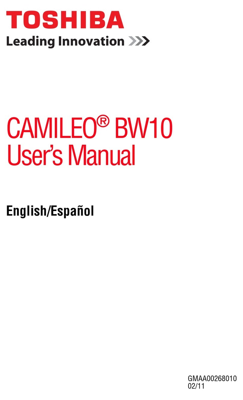 Toshiba PA3897U-1CAS Camileo BW10 - S User manual