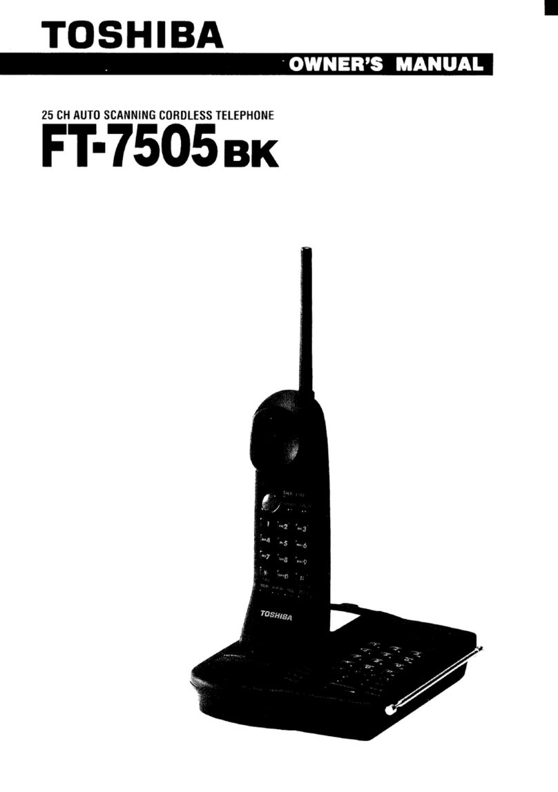 Toshiba FT-7505 owner's manual