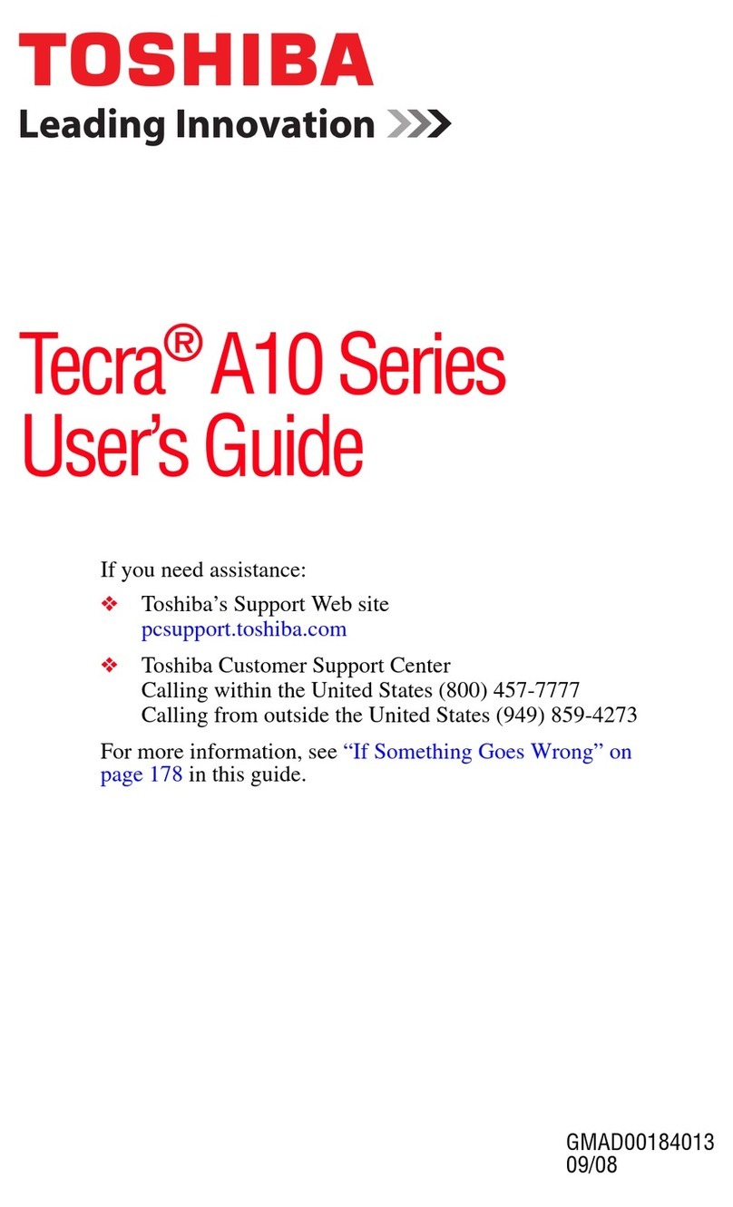 Toshiba Tecra A10-S3501 User manual
