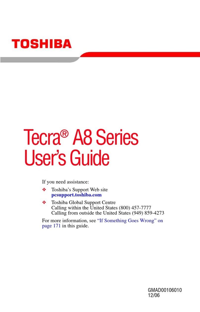 Toshiba Tecra A8-S8513 User manual