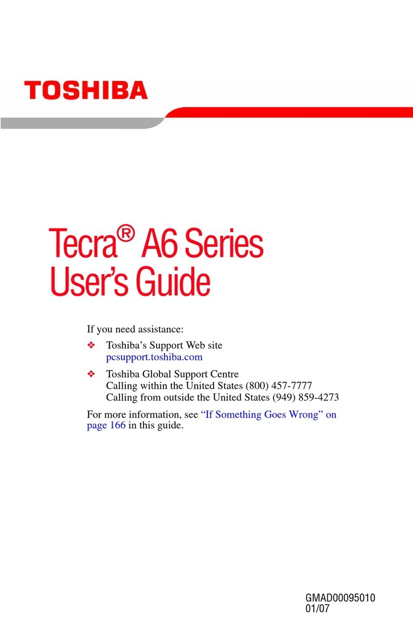 Toshiba Tecra A6-EZ6411 User manual