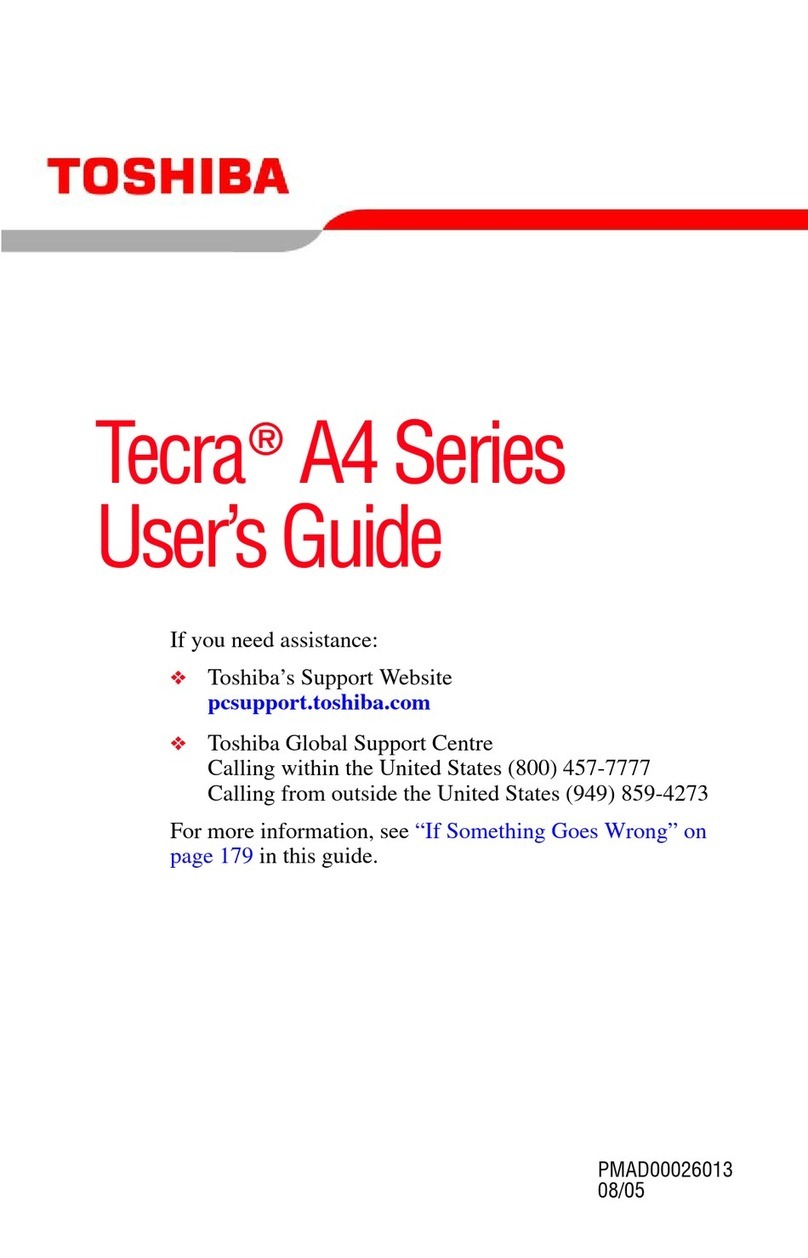 Toshiba TECRA A4 User manual
