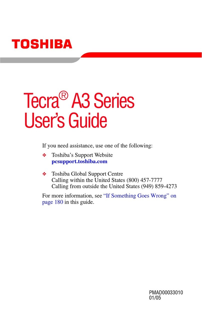 Toshiba Tecra A3 User manual