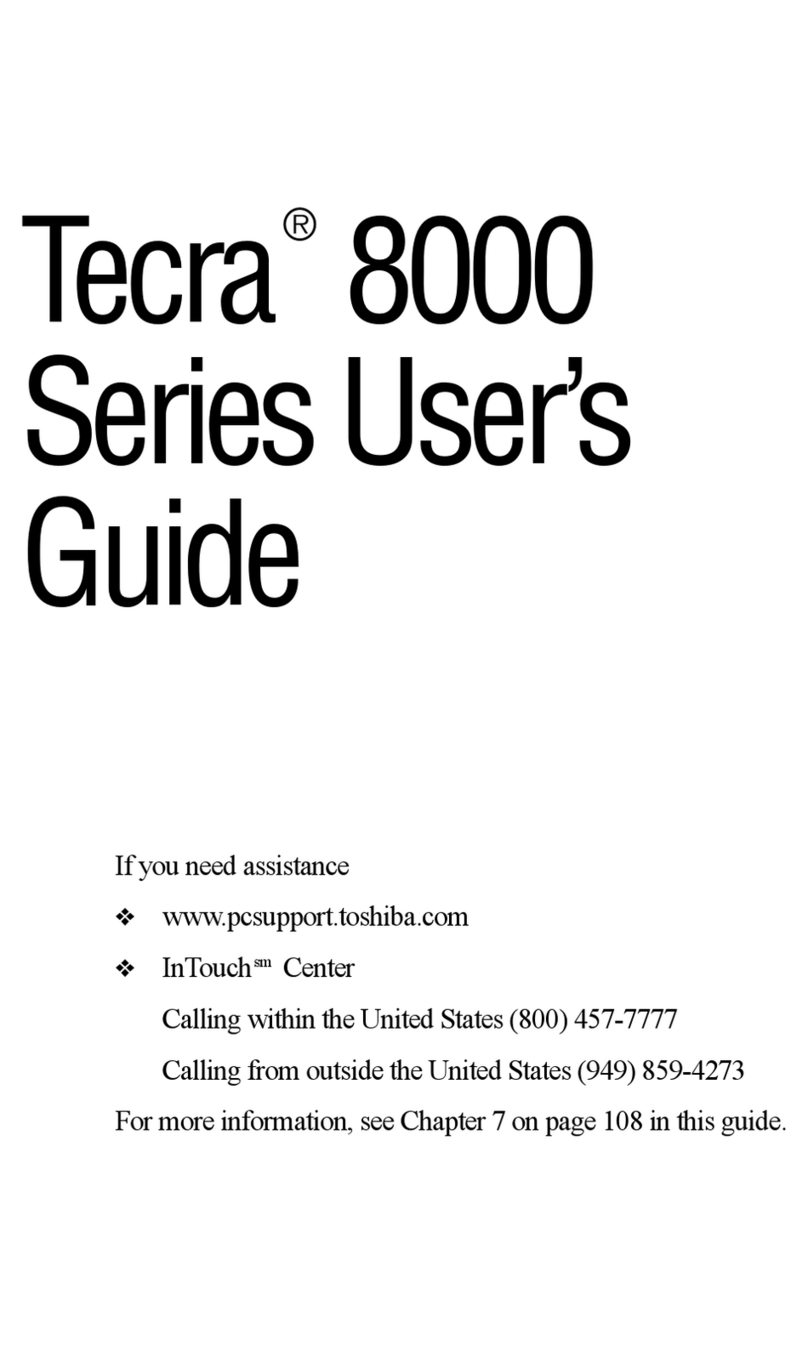 Toshiba 8000 series User manual