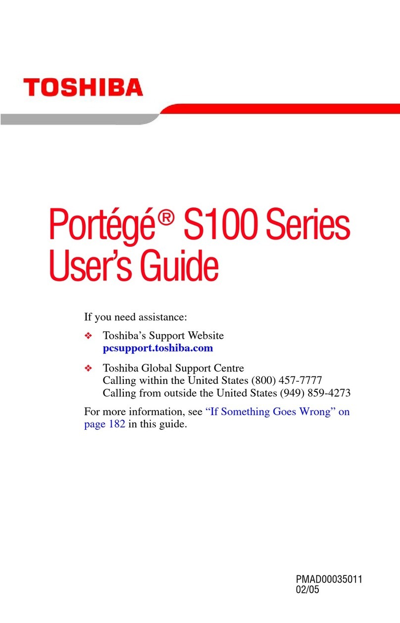 Toshiba Portege S100-S1133 User manual