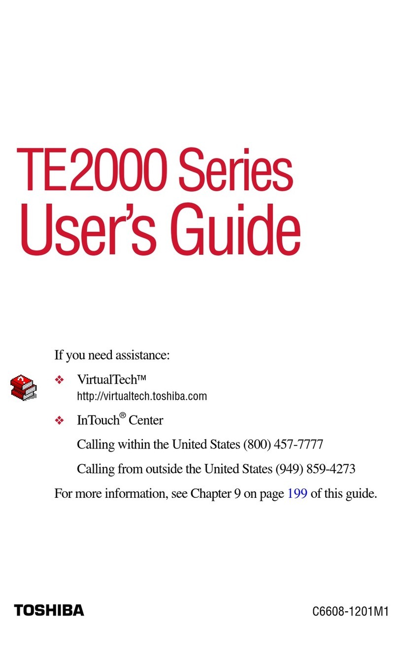 Toshiba TE2000 user guide