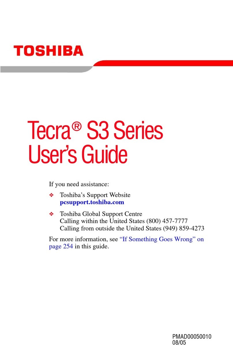 Toshiba Tecra S3 User manual