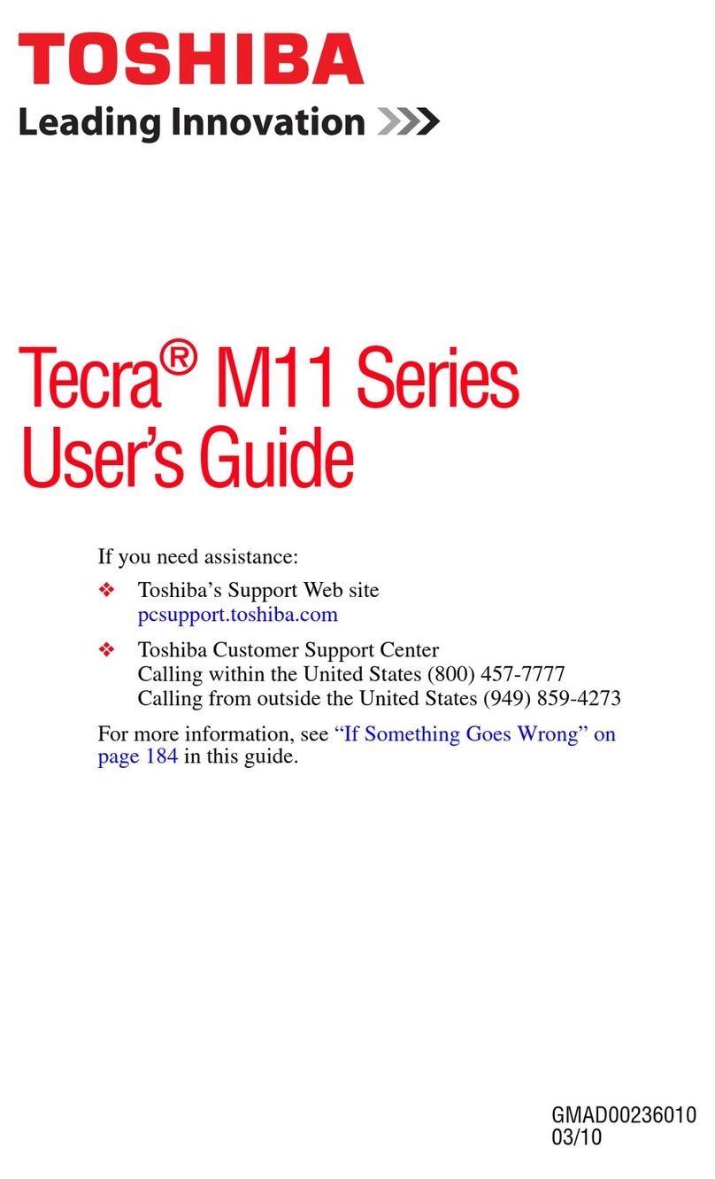 Toshiba M11-S3410 User manual