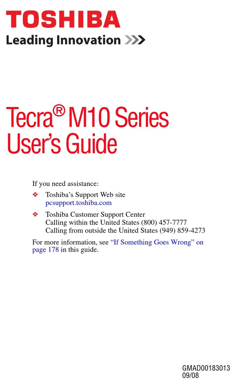 Toshiba Tecra M10-S3401 User manual