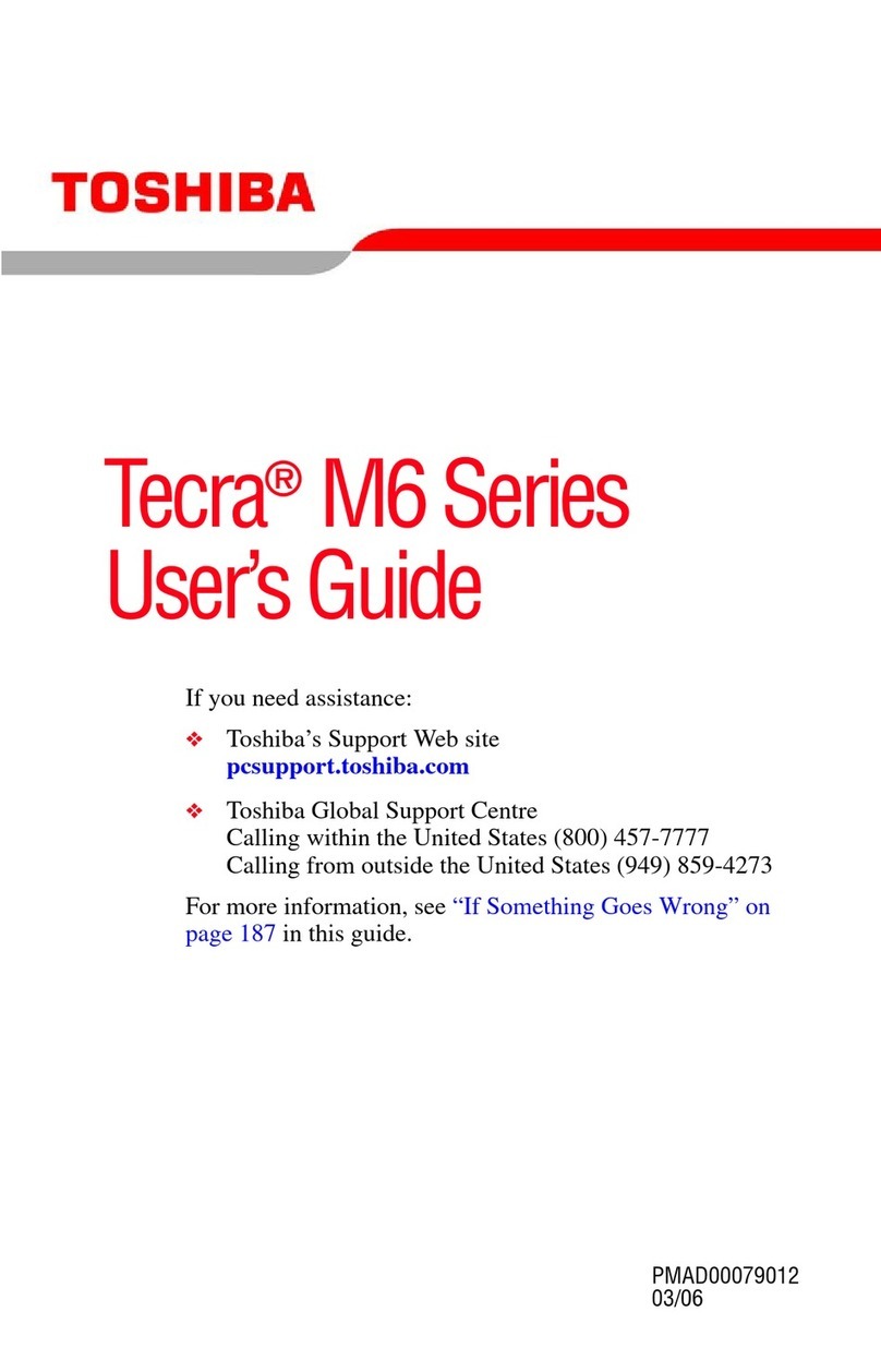 Toshiba Tecra M6-EZ6611 user guide