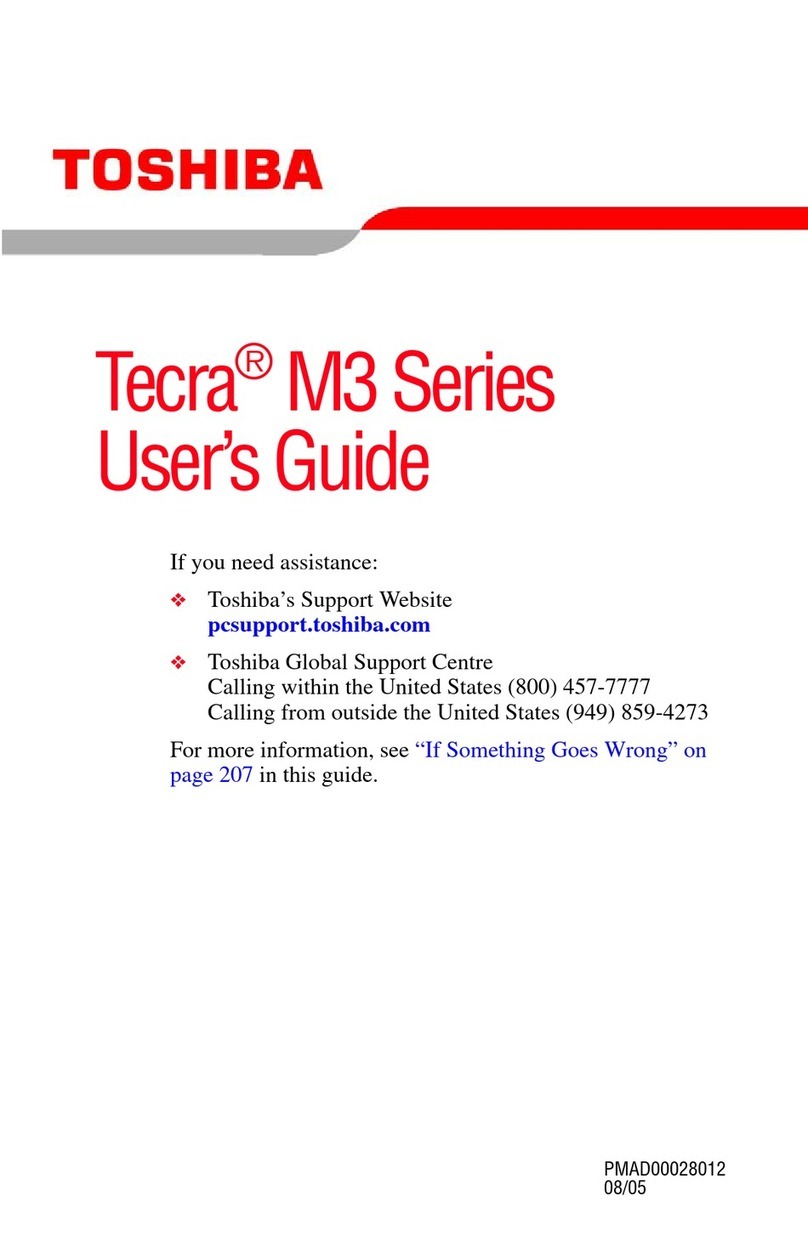 Toshiba Tecra M3 Series User manual