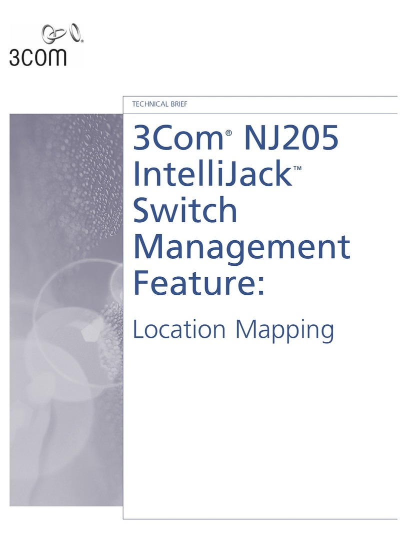 3Com NJ205 - IntelliJack Switch Specification sheet