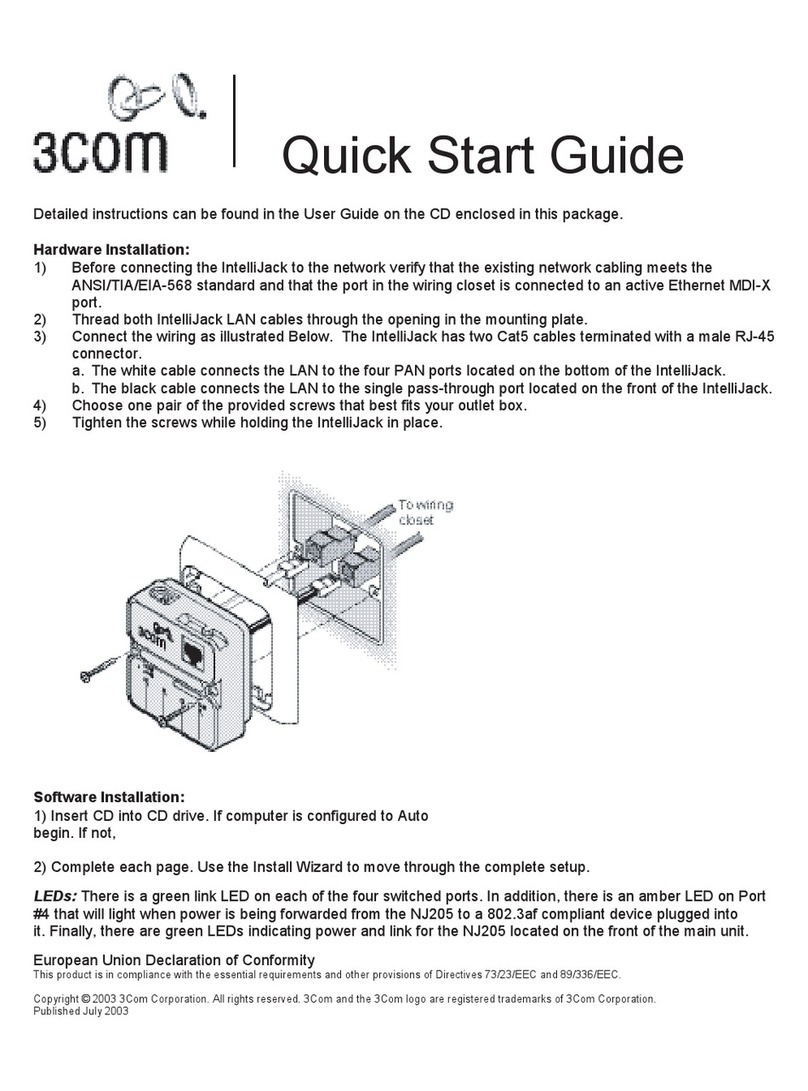 3Com IntelliJack NJ105 User manual
