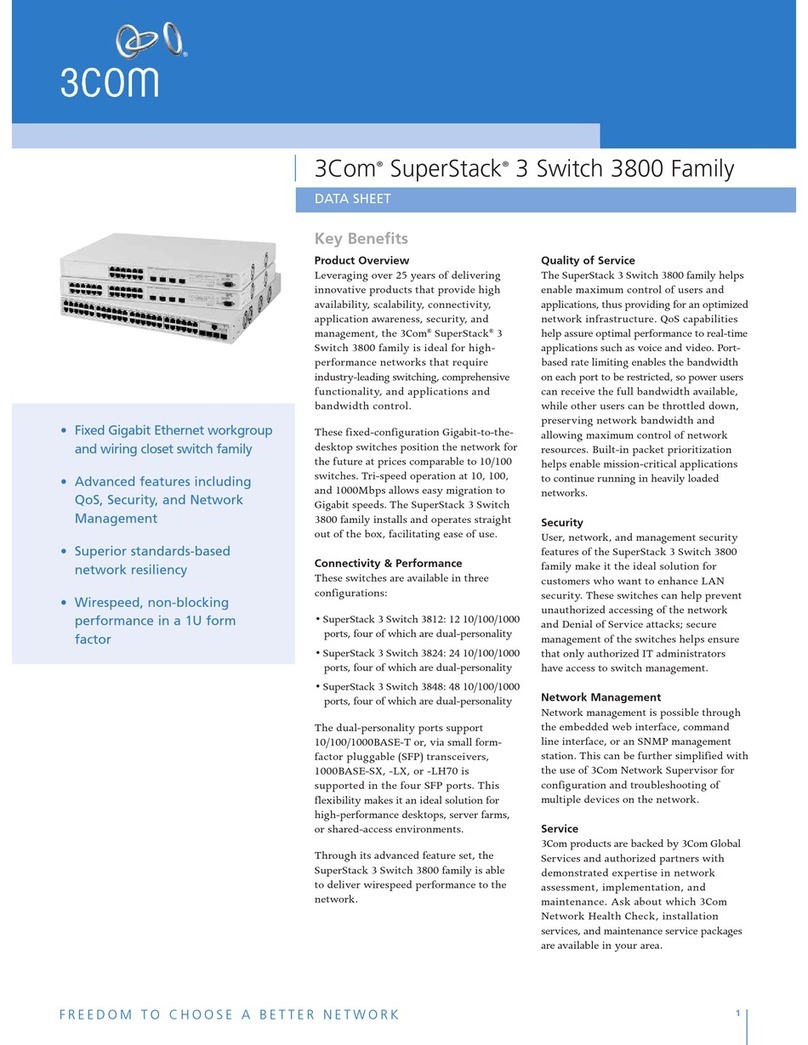 3Com SuperStack 3 3812 datasheet