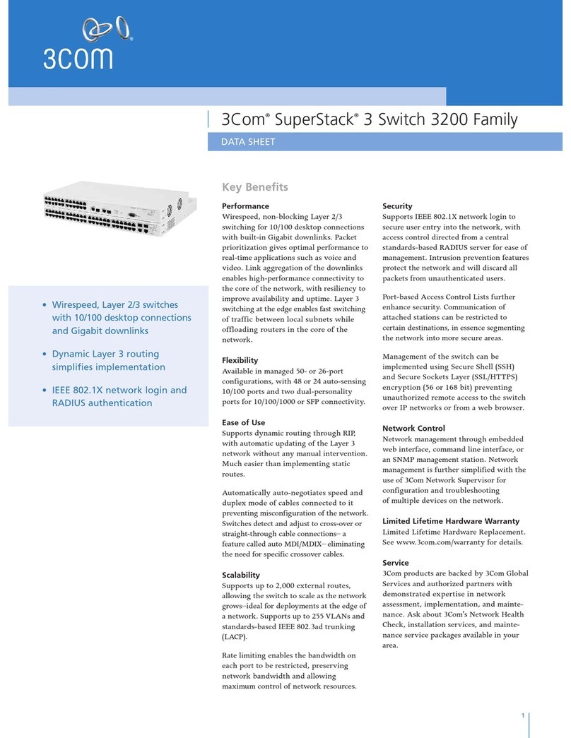 3Com SUPERSTACK 3 3226 User manual