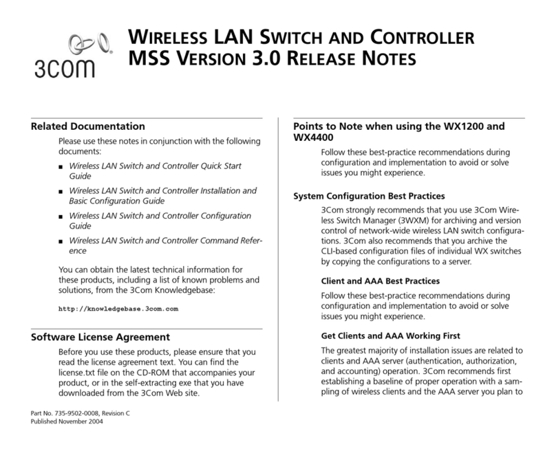 3Com OfficeConnect WX1200 release note
