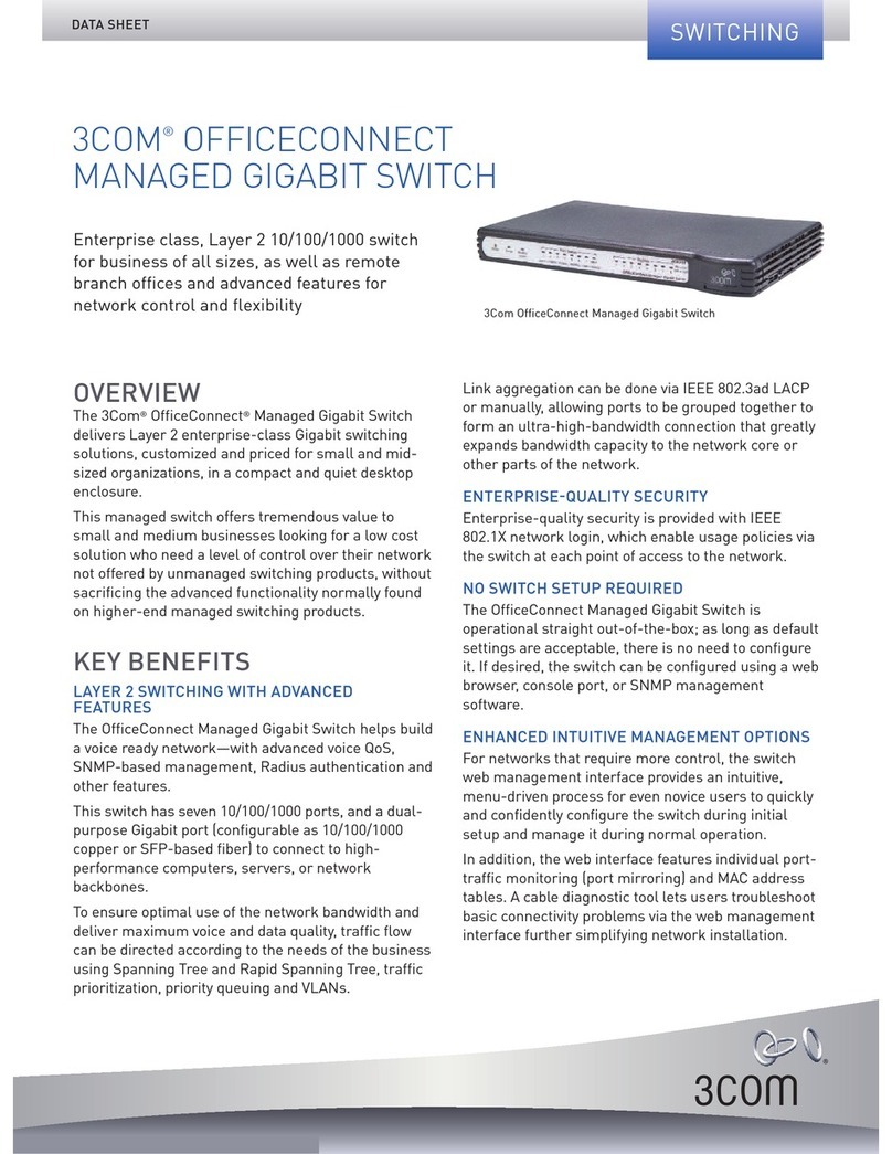 3Com OfficeConnect 3CDSG8 datasheet