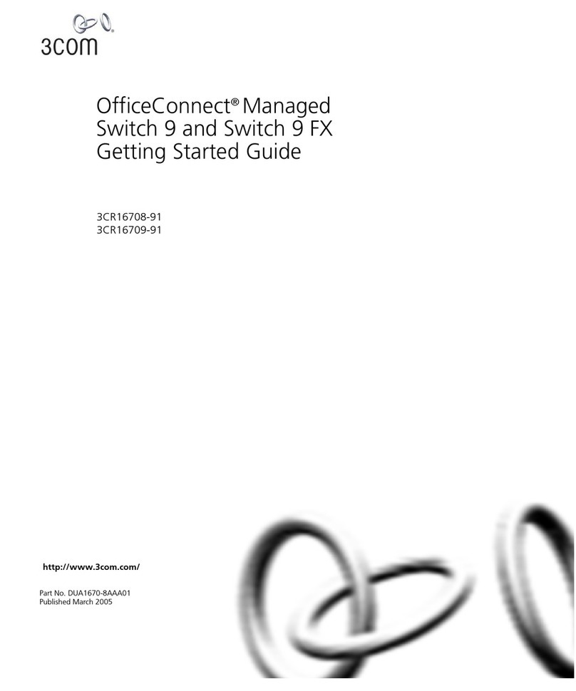 3Com 3CR16708-91 - OfficeConnect Managed Switch 9 User manual