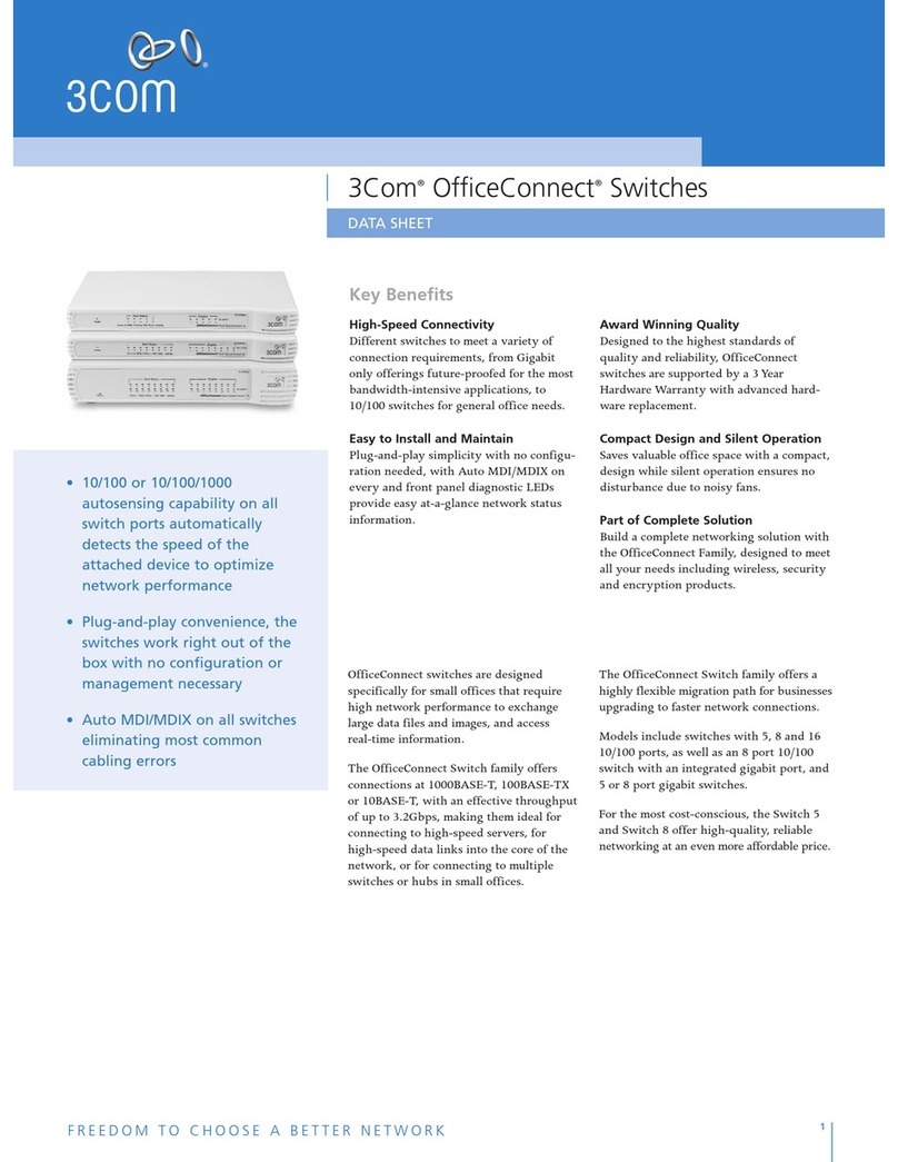 3Com OfficeConnect 3C1670800 User manual