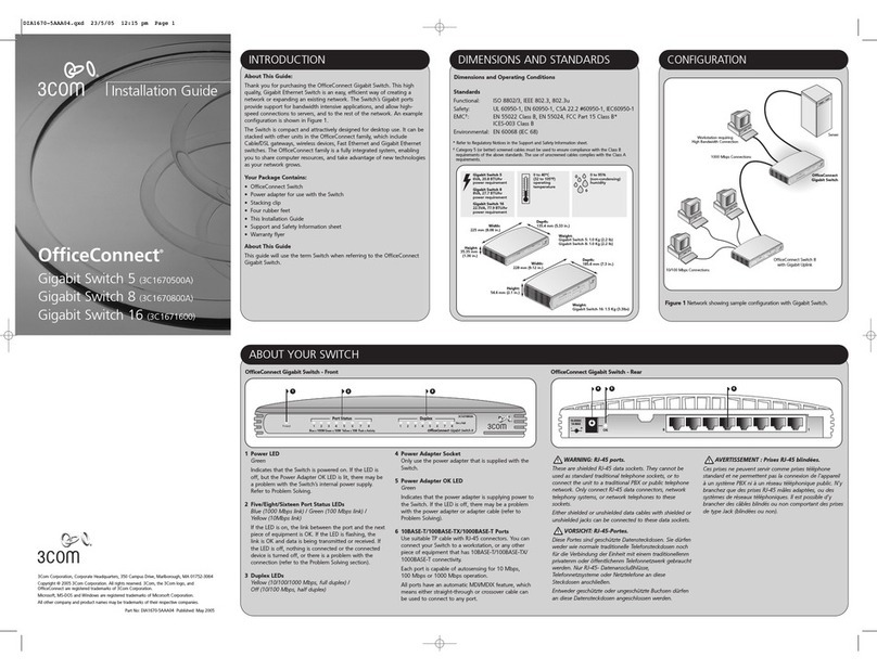3Com OfficeConnect 3C1670500A User manual