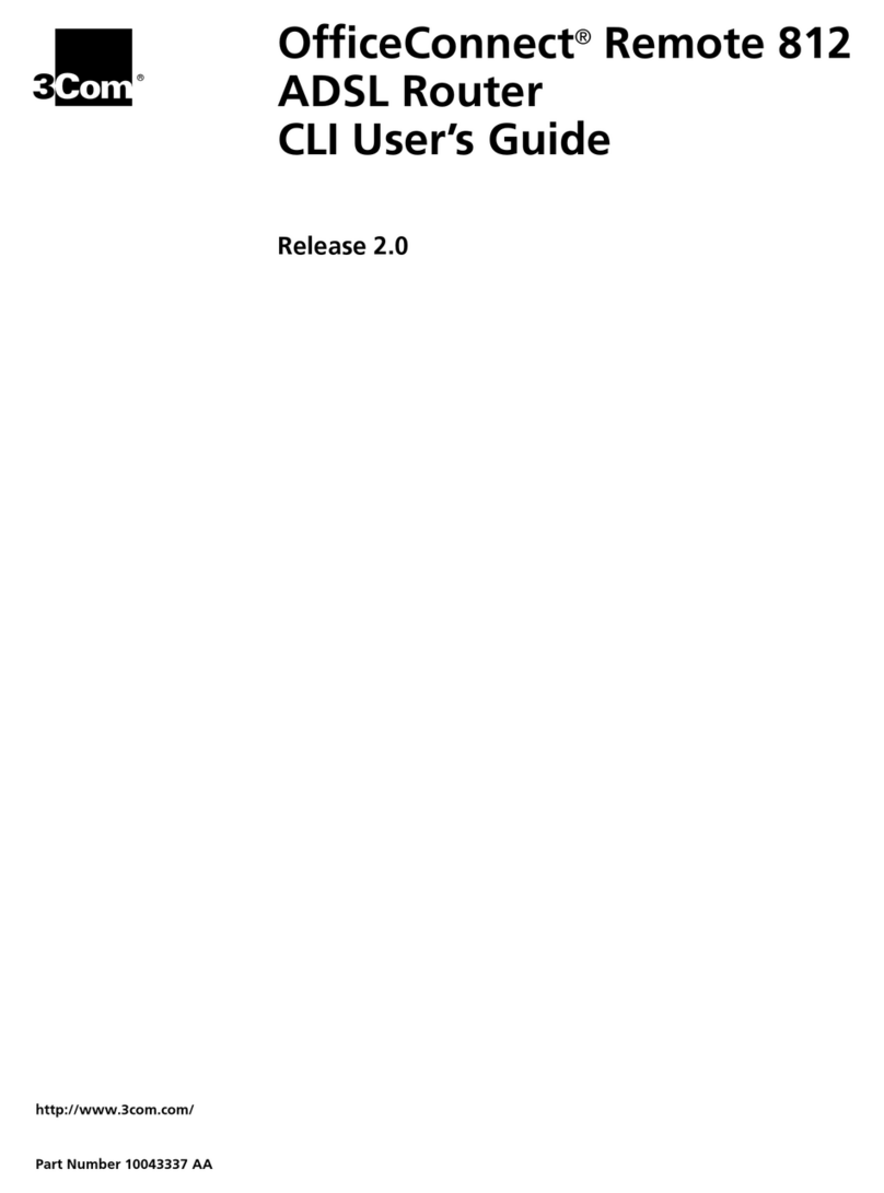 3Com OfficeConnect Remote 812 User manual