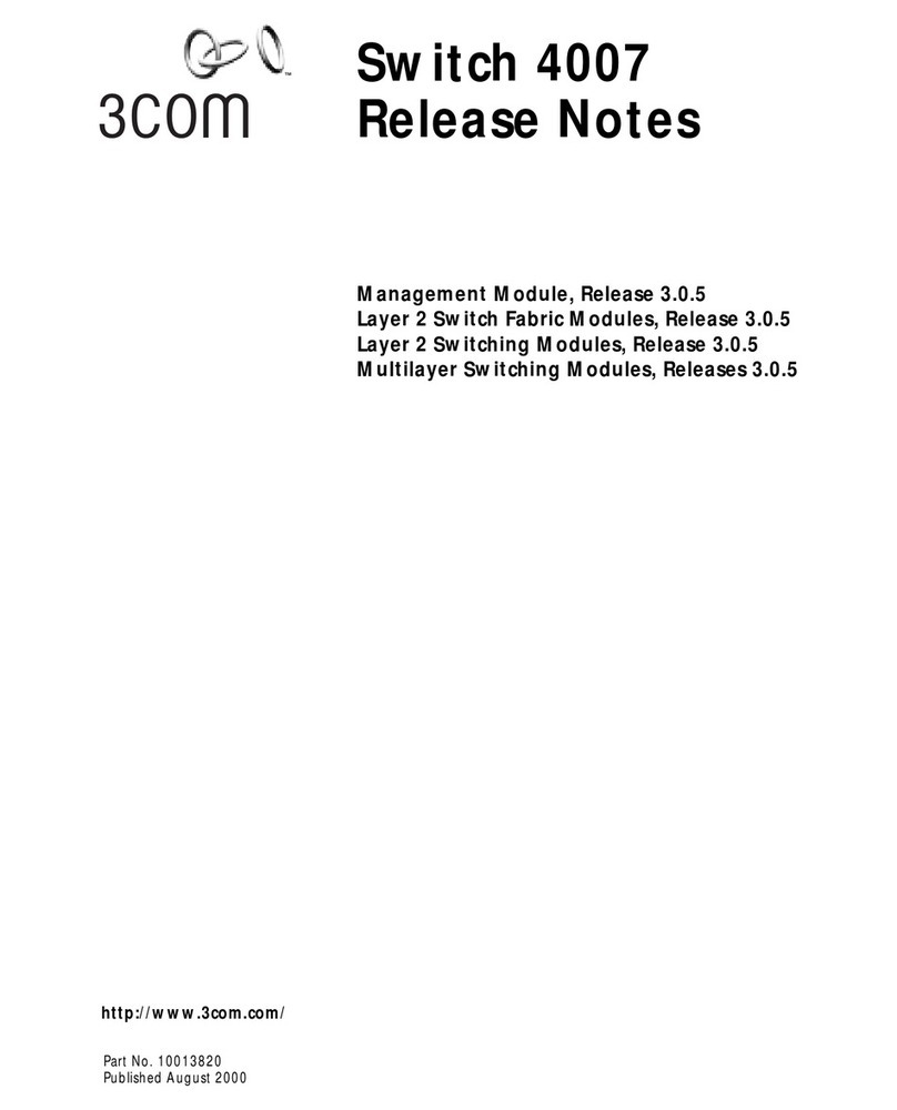 3Com 4007 release note