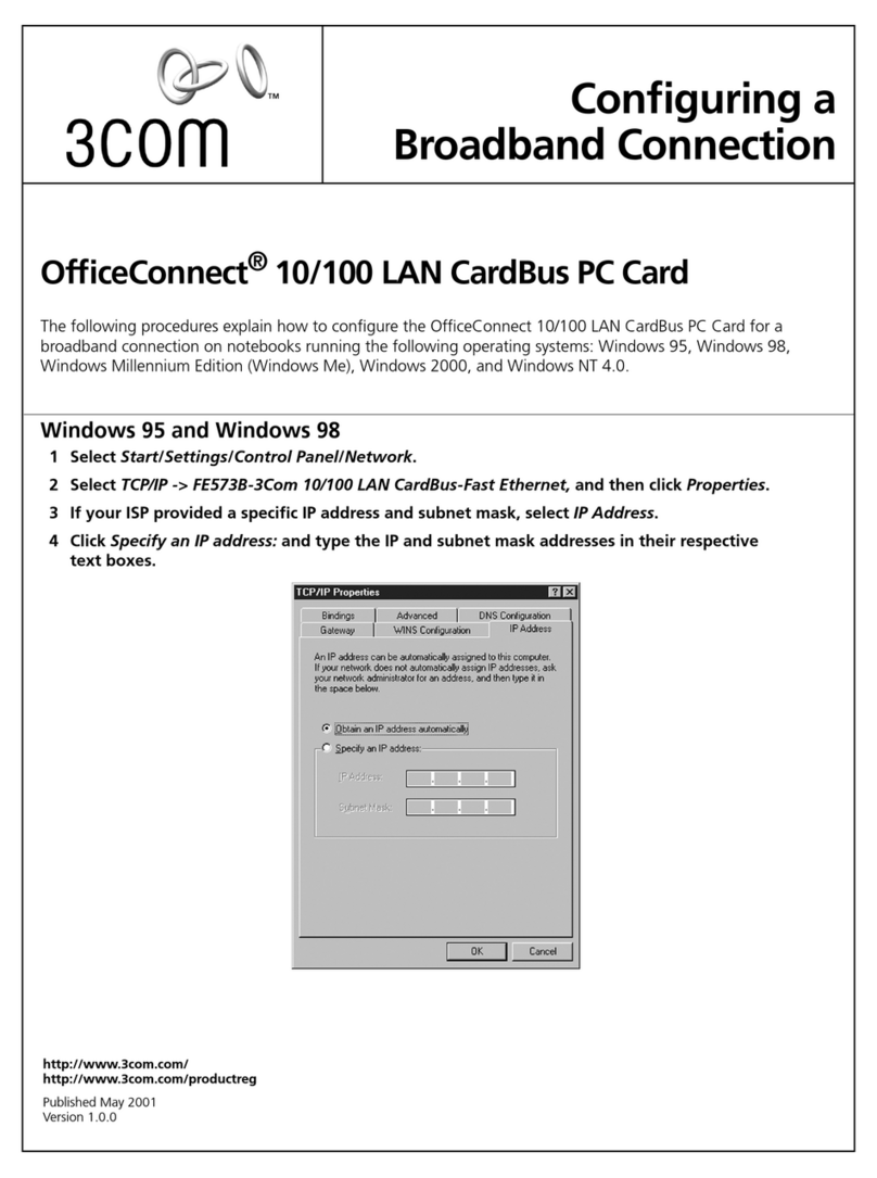 3Com OfficeConnect 3C3SH573BT Software guide